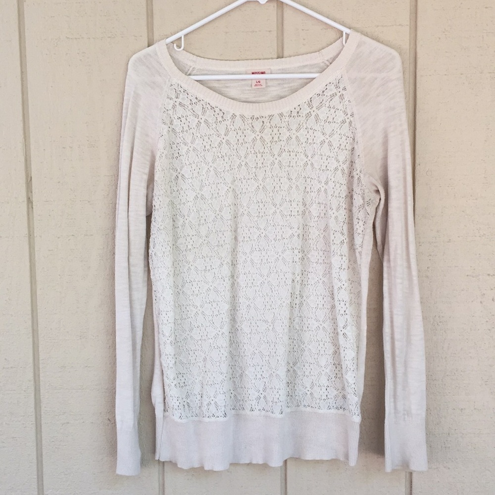 Cream sweater L